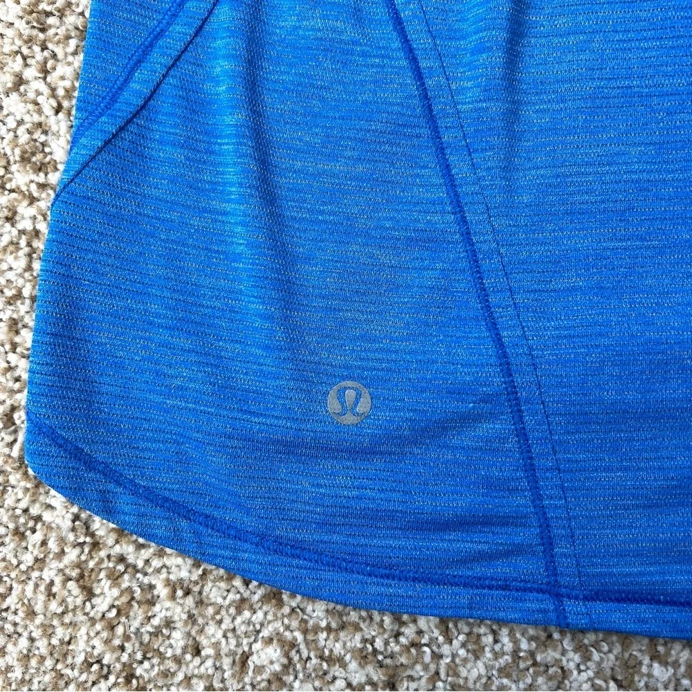 Lululemon In A Cinch Tank Top Heathered Pipe Dream Blue Size 4